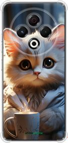 Чохол на Tecno Spark 30 4G Білий кіт "5646sp-3894-2448"