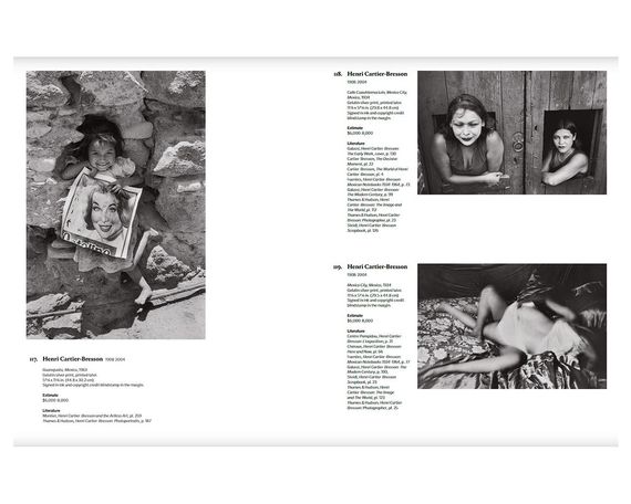 Каталог фотографии аукциона Phillips декабрь 2017 г. Henri Cartier-Bresson: The Eye of the Century | Зображення 1