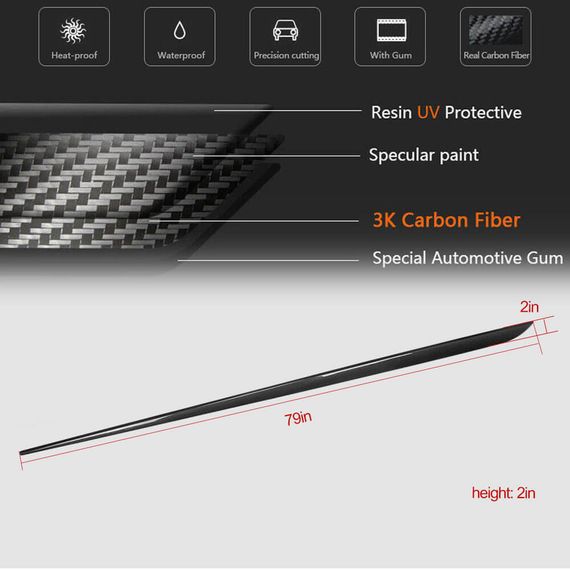 Боковые Пороги (2015-2019, Карбон) для Jaguar XE 2016- гг | Зображення 4