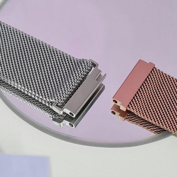Ремешок Xiaomi Amazfit/Samsung Milanese Loop 22 mm, ремешок для смарт часов, ремешок миланская петля, Черный, Xiaomi, 22 mm | Зображення 5