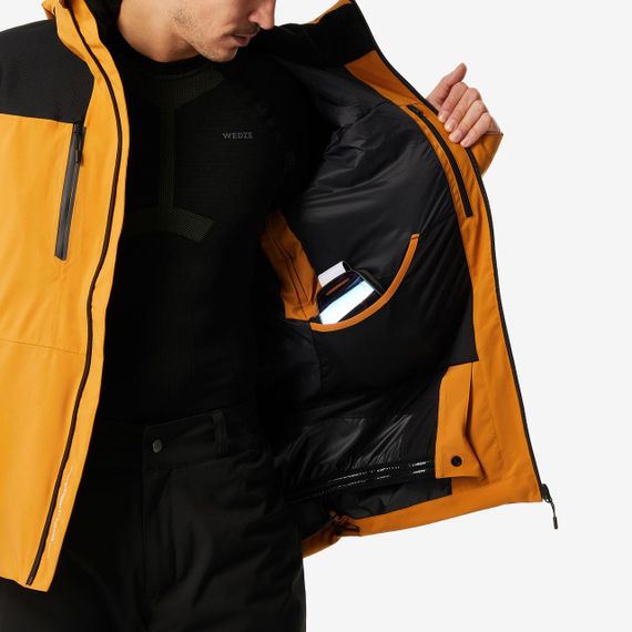 Куртка лижна чоловіча 500 коричнева/чорна - 2XL. | Зображення 4