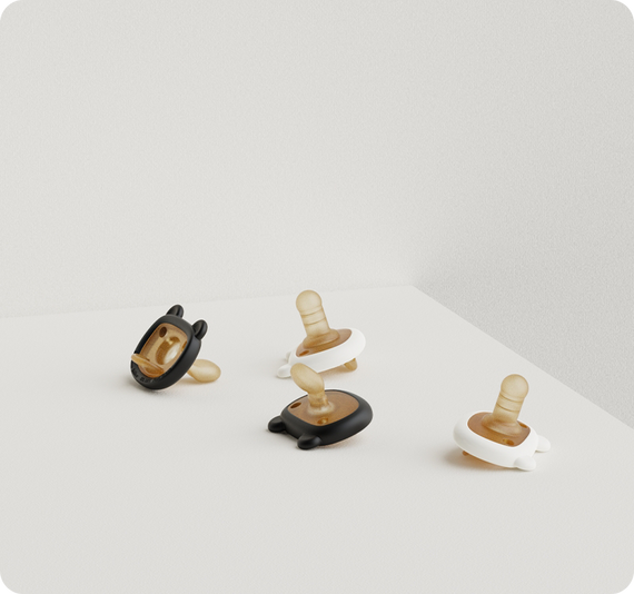 Пустушки Heorshe ортодонтичні день/ніч 3+ міс | Зображення 1