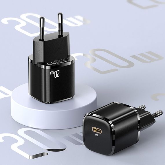 МЗП Usams US-CC124 T36 20W Super Si (1USB-C) Чорний | Зображення 5