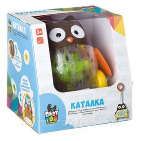 Детская игрушечная каталка 1601ABC с подсветкой Сова
