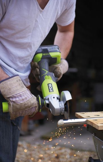 Шліфмашина кутова Ryobi ONE+ R18AG-0 акумуляторна 18 В без АКБ і ЗП | Зображення 4