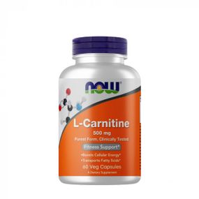 Карнітін NOW Foods L-Carnitine 500 mg 60 Veg Caps