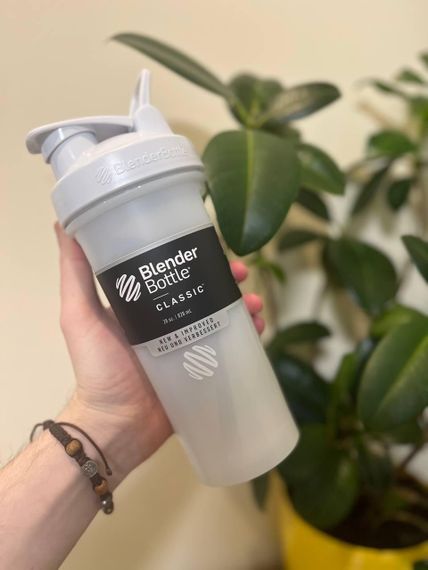 Спортивний шейкер BlenderBottle Classic Loop PRO 28oz/820ml White (500483) | Зображення 7