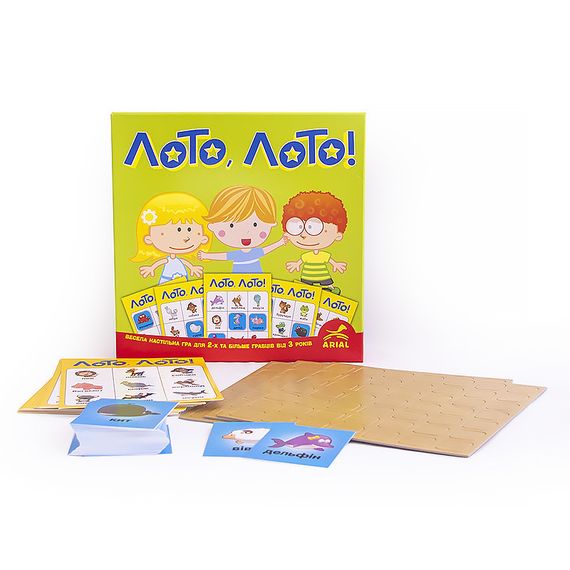 Дитяча настільна гра ЛОТО, ЛОТО! Arial 910374 укр. мовою | Зображення 1