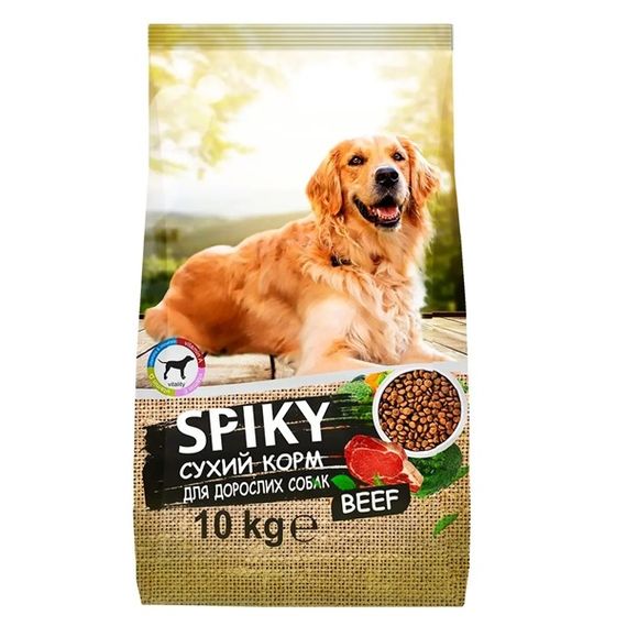 Spiky сухий корм для собак зі смаком яловичини     10 кг