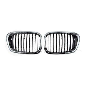 Решетки радиатора компл. BMW 5 E39 96-03 (хром чёрн.), AutoTechteile, 706 5109, 706 5110