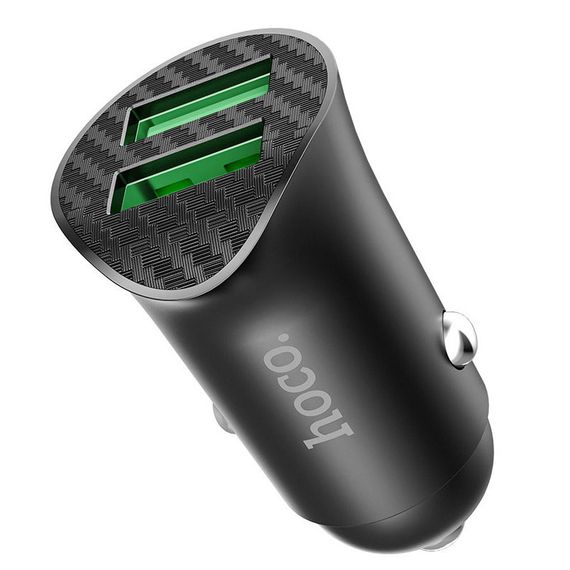 АЗП Hoco Z39 Farsighted QC3.0 18W (2USB-A) Чорний | Зображення 1