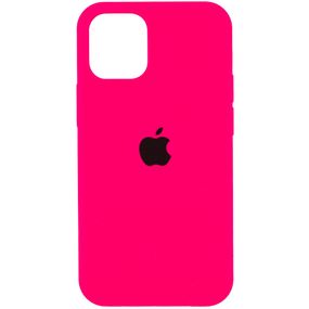 Чохол Silicone Case Full Protective (AA) для Apple iPhone 13 (6.1") Рожевий/Barbie pink