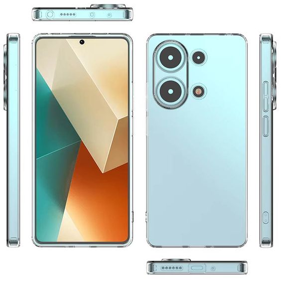TPU чохол Epic Transparent 1,5mm Full Camera для Xiaomi Redmi Note 13 Pro 4G / Poco M6 Pro 4G Безбарвний (прозорий) | Зображення 1