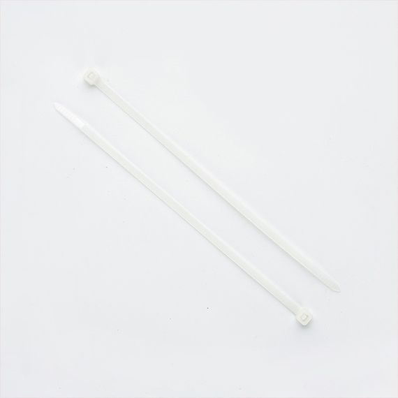 Кабельна стяжка багаторазова 5*200 мм біла (пач 100 шт.) APRO STM-W52001 | Зображення 2