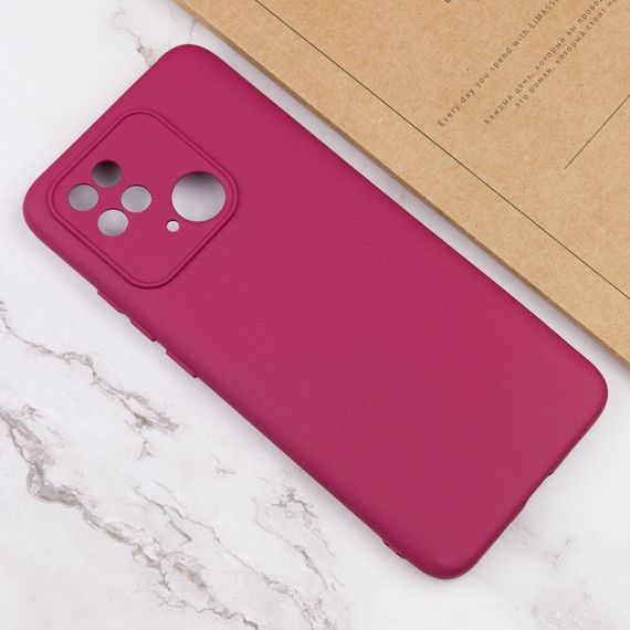 Чехол Silicone Cover Lakshmi Full Camera (A) для Xiaomi Poco C40 Бордовый / Marsala | Зображення 3