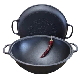 Казан узбецький WOK 15л з кришкою-сковородою гриль