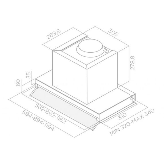 Витяжка кухонна Elica BOX IN PLUS IXGL/A/60 | Зображення 1