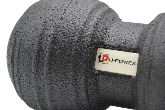 Масажний м'яч подвійний U-POWEX EPP Ball (d8*16cm.) Black | Зображення 4