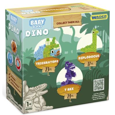Конструктор Wader Baby Blocks Дино - трицератопс (41494) | Зображення 2