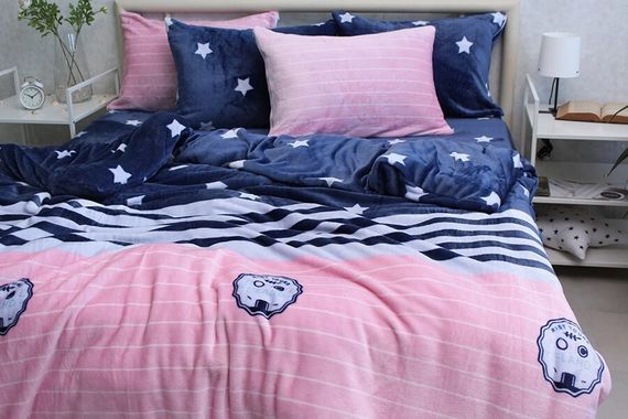 Комплект постельного белья велсофт (микрофибра) ALM1904 | Зображення 2