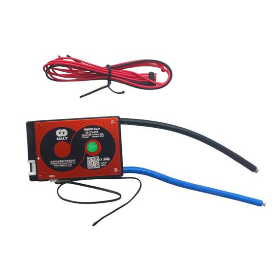 BMS плата DaLy LiFePO4 12V 4S 60A симетрія + контроль температуры
