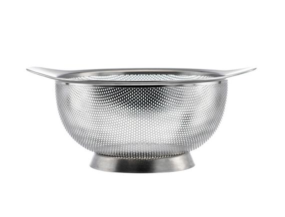 Дуршлаг Vinzer 50220, из нержавеющей стали, 18 см для промывки и процеживания