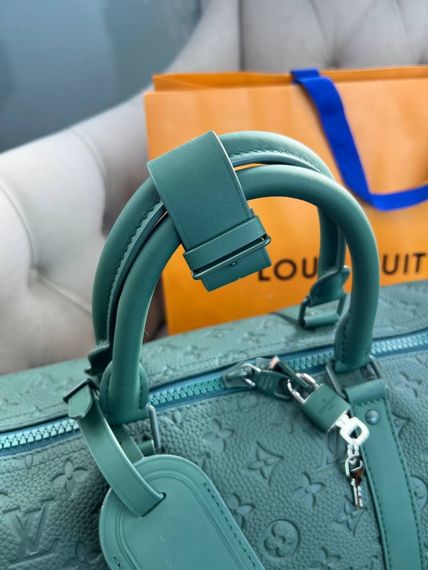 Дорожня сумка Louis Vuitton Keepall Borneo Green зелена 50cm  c876 | Зображення 6