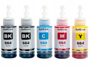 Чернило (краска) V.Print для Epson ECOTANK ITS L3050 - комплект чернил XL (5х70 мл) Bx2/C/M/Y