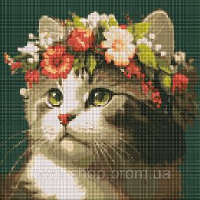 Алмазная мозаика "Весенний венок" ©art_selena_ua AMO7665 40х40 см Идейка
