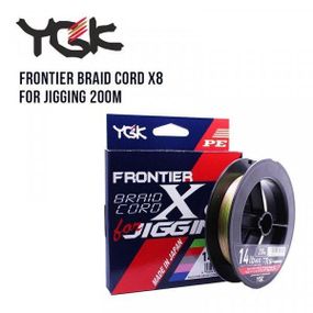 Шнур плетенный рыболовный YGK Frontier Braid Cord X8 for Jigging 200m 2.0 30lb / 13.61kg