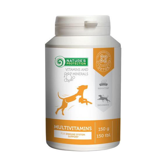 Витамины Nature's Protection Multivitamins для укрепления здоровья у собак 150 гр