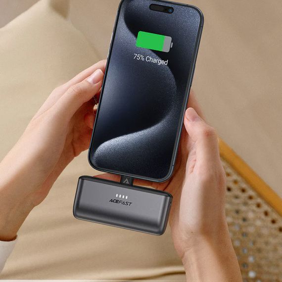 Портативний ЗП Power Bank Acefast M9 PD20W 5000 mAh Black | Зображення 4