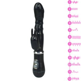 Вібратор (Кролик) Babydoll Універсальний. Чорний 6329-4 ААА-2