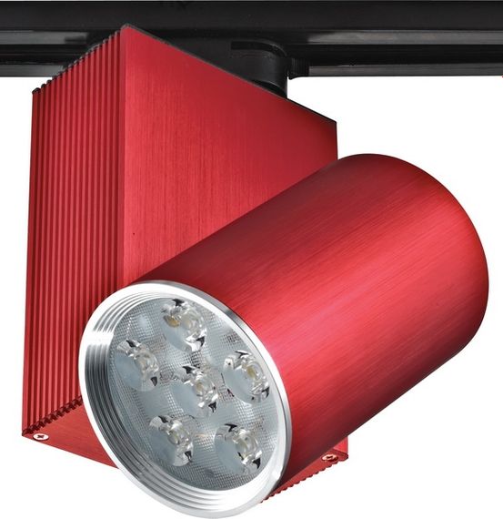 Светильник трековый поворотный LED 205/6x3W NW RED | Зображення 2