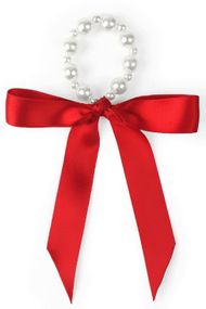Прикраса на пеніс із перлинами "Подарунок" Art of Sex - Gift, Червоний, День закоханих, Новий рік, One Size