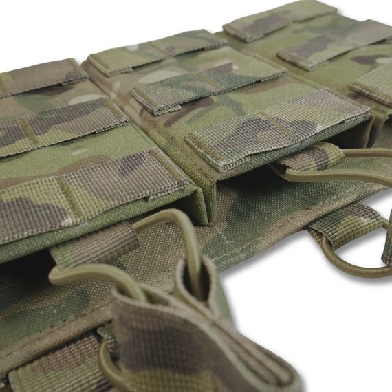 Съемная передняя панель к плитоноске с подсумками под 3 магазина мультикам | Зображення 3