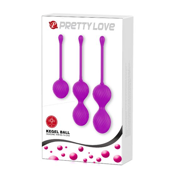 Вагінальні кульки - Pretty Love Kegel Balls Set Pink, 3 шт. | Зображення 7