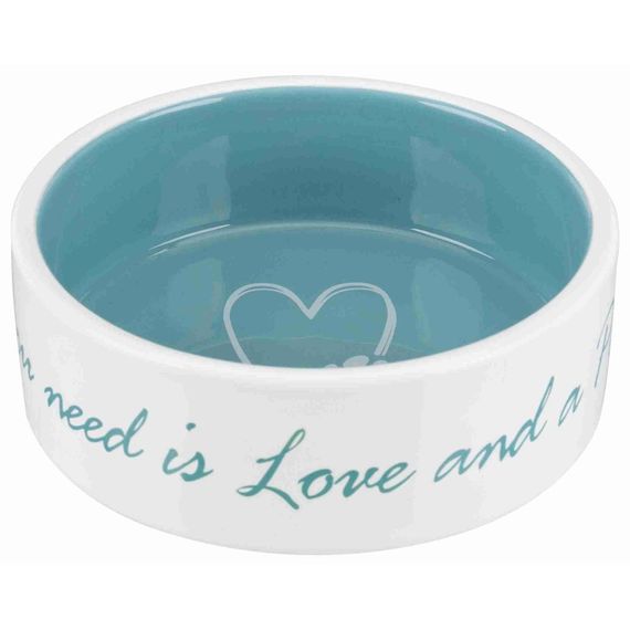 Миска Trixie для собак Pet_s Home бірюзова керамічна 300 мл 12 см