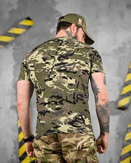 ХЛОПКОВАЯ тактическая футболка PATRIOT MultiCam green  ДЛ6384 | Зображення 3