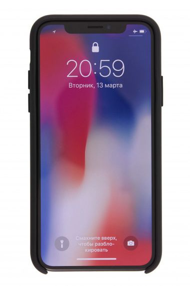 Силіконовий чохол Apple Silicone Case Black для iPhone X | Зображення 1