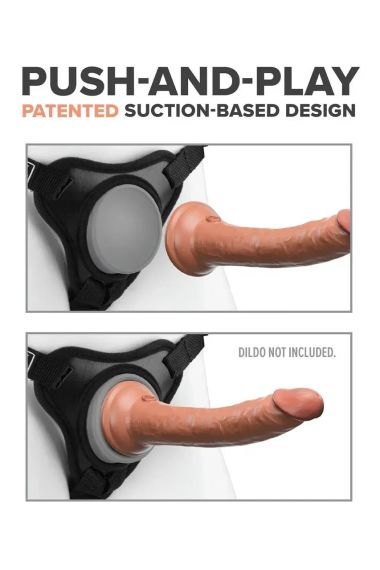 Трусики для страпона Pipedream Body Dock Elite Mini Harness, черные Sex Aura | Зображення 4