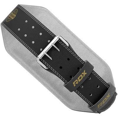 Атлетический пояс RDX 6 шкіряний Black Gold 2XL (WBS-6RB-2XL) | Зображення 6