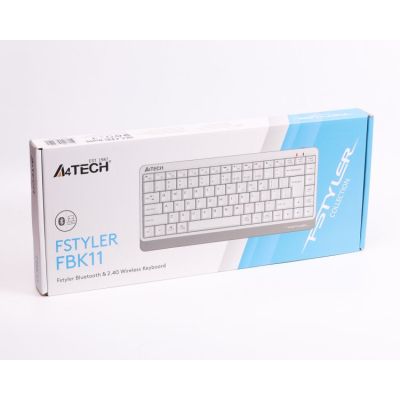 Клавиатура A4Tech FBK11 Wireless White (4711421965491) | Зображення 4