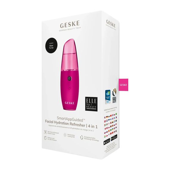 Зволожувач для шкіри обличчя GESKE Facial Hydration Refresher 4 in 1 gray, Малиновий | Зображення 7
