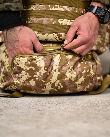 Тактичний рюкзак 70 л армійський похідний наплічник для туризму полювання риболовлі військовий рюкзак | Зображення 7