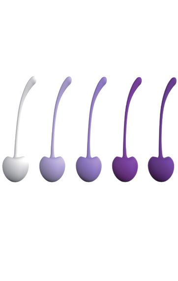Набір вагінальних кульок Cherries Set вага: 28, 38, 56, 85, 107 Sex Aura | Зображення 5