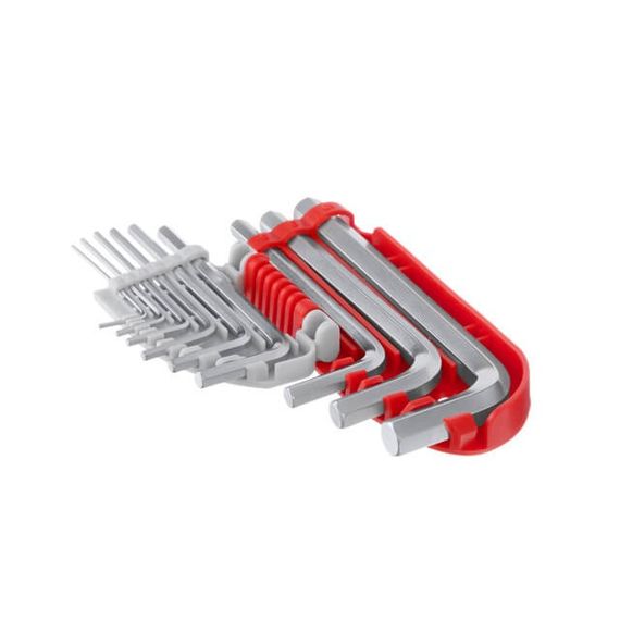 Набір ключів Г-подібних шестигранних 9 од., 1.5-10 мм, S2, PROF INTERTOOL HT-1801 | Зображення 2