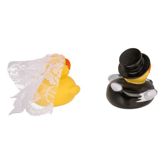 Іграшка качки, наречений і наречена Squeaking ducks, Bride & Groom 6см sexstyle | Зображення 3