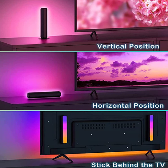 Світлодіодні трубки RGB з керуванням Bluetooth + пульт + WIFi, настільні 28 см (sv3104) | Зображення 4