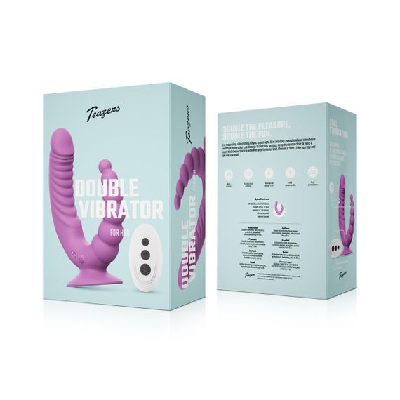 Двойной вибратор Teazers Double Vibrator Sex Aura | Зображення 7